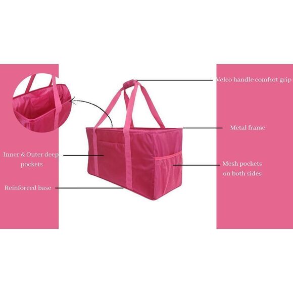 Multipurpose Utility Tote - Fuchsia - Picture 7 of 16